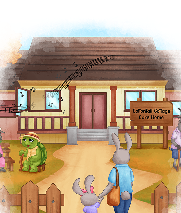 Cottontail Cottage Care Home scene